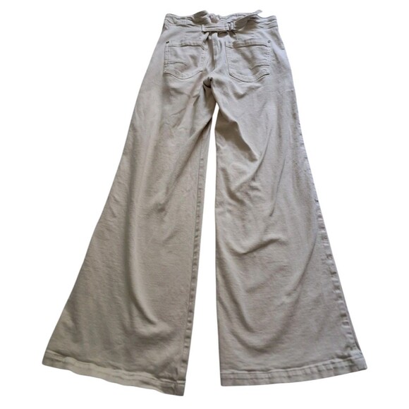 Pilcro The Kit High Rise Cream Wide Leg Jeans Anthropologie - Picture 3 of 14